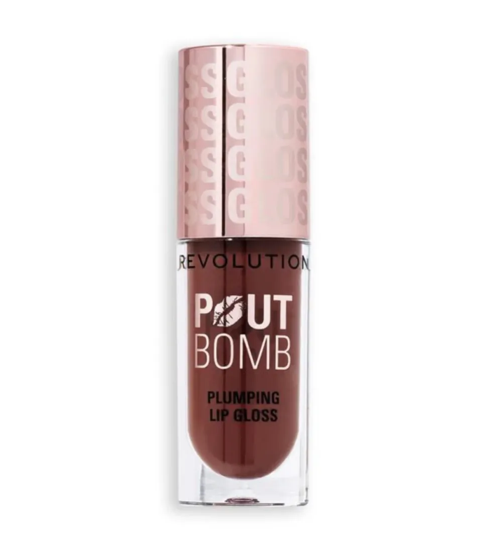 Revolution - Brillo de labios voluminizador Pout Bomb - Espresso Cool Nude