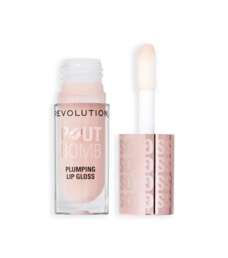Revolution - Brillo de labios voluminizador Pout Bomb - Milky Sheer Holo