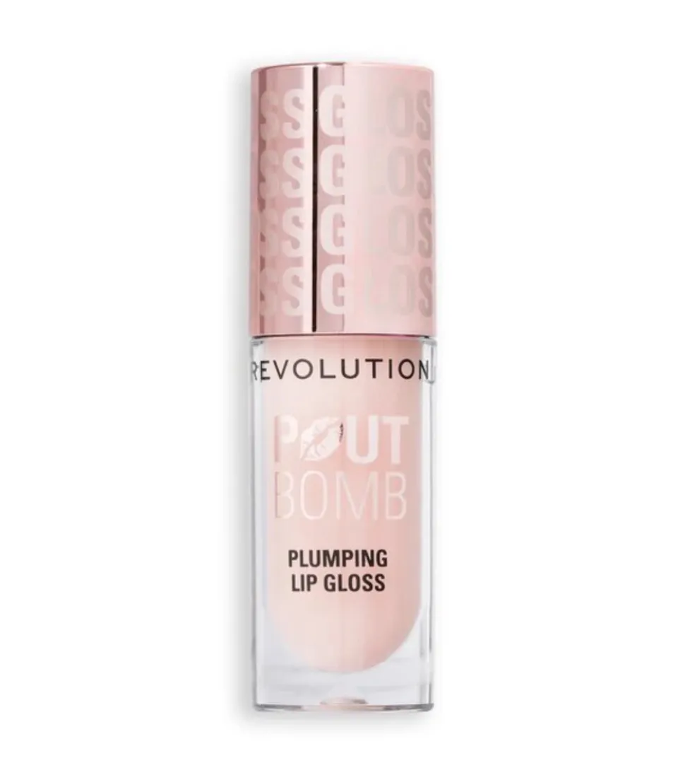 Revolution - Brillo de labios voluminizador Pout Bomb - Milky Sheer Holo