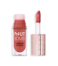 Revolution - Brillo de labios voluminizador Pout Bomb - Melba Warm Peach