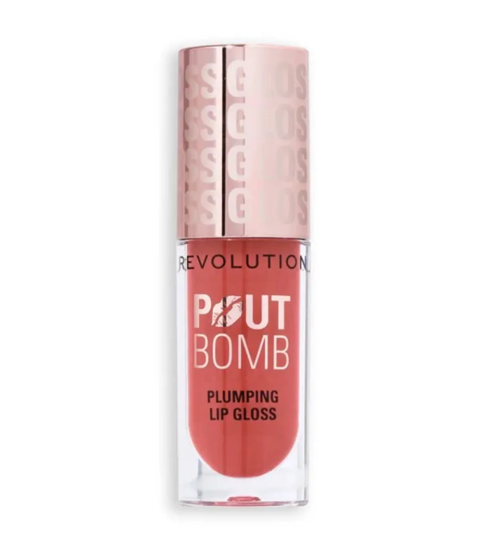 Revolution - Brillo de labios voluminizador Pout Bomb - Melba Warm Peach