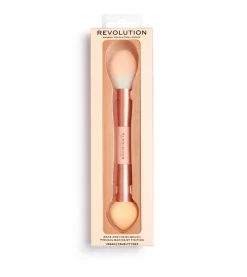 Revolution - Brocha Doble para Polvos y Baking