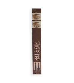 Revolution - Delineador de ojos Felt & Kohl Precision Dual Liner - Brown