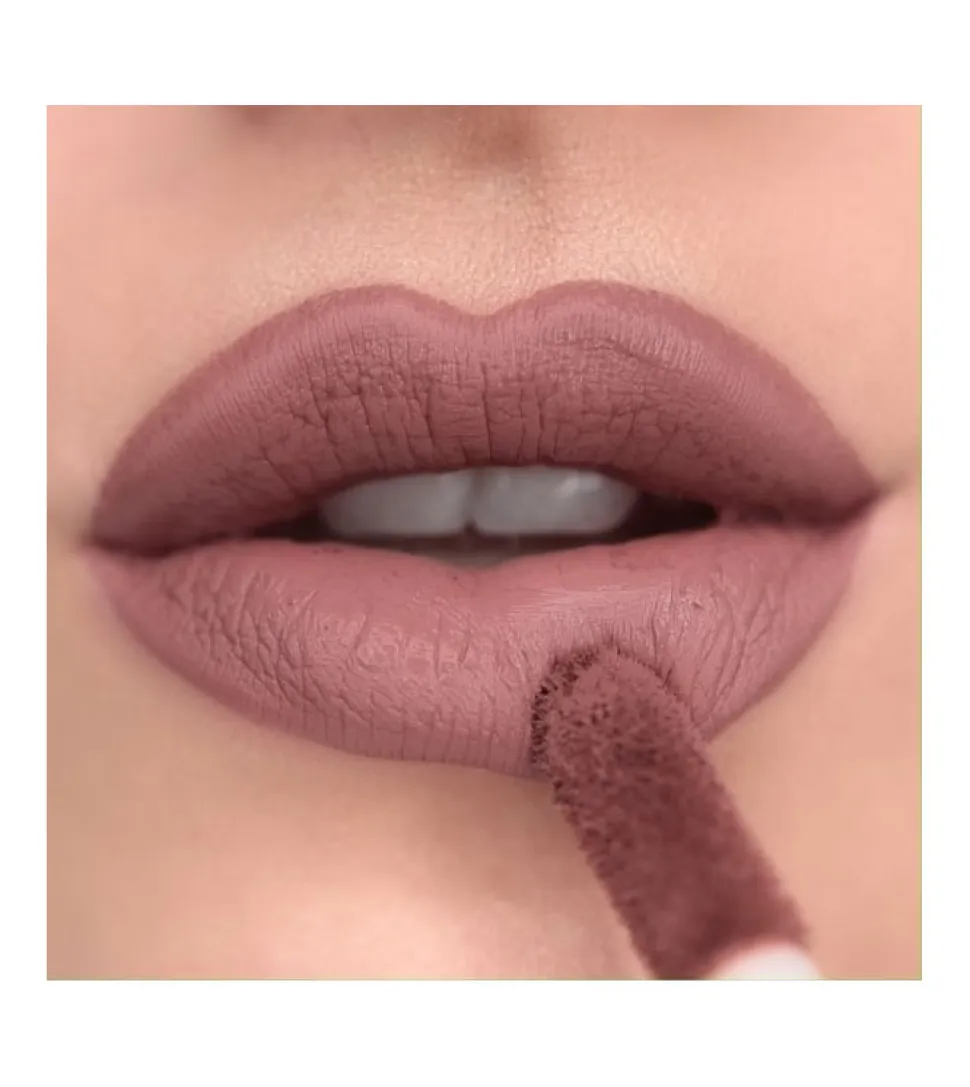 Revolution - Labial líquido Matte Bomb - Delicate Brown