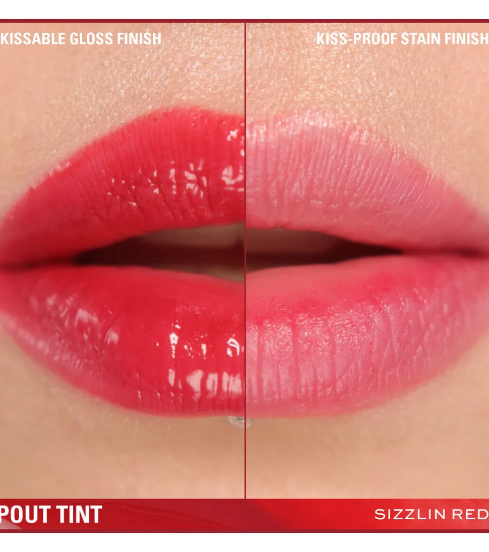 Revolution - Labial líquido Pout Tint - Sizzlin Red