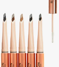 Revolution - Lápiz de cejas Fluffy Brow Filter Duo - Dark Brown