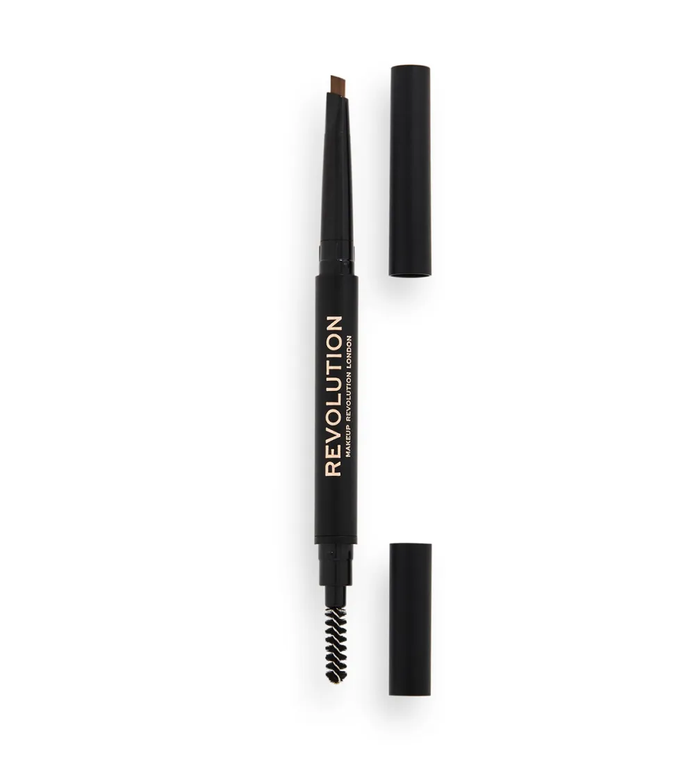 Revolution - Lápiz para cejas Duo Brow Definer - Light Brown