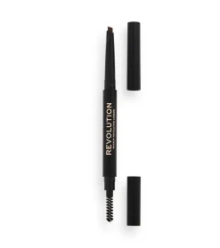 Revolution - Lápiz para cejas Duo Brow Definer - Medium Brown
