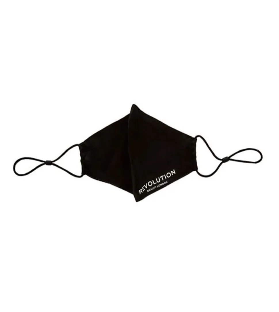 Revolution - Mascarilla de seda reutilizable - Black