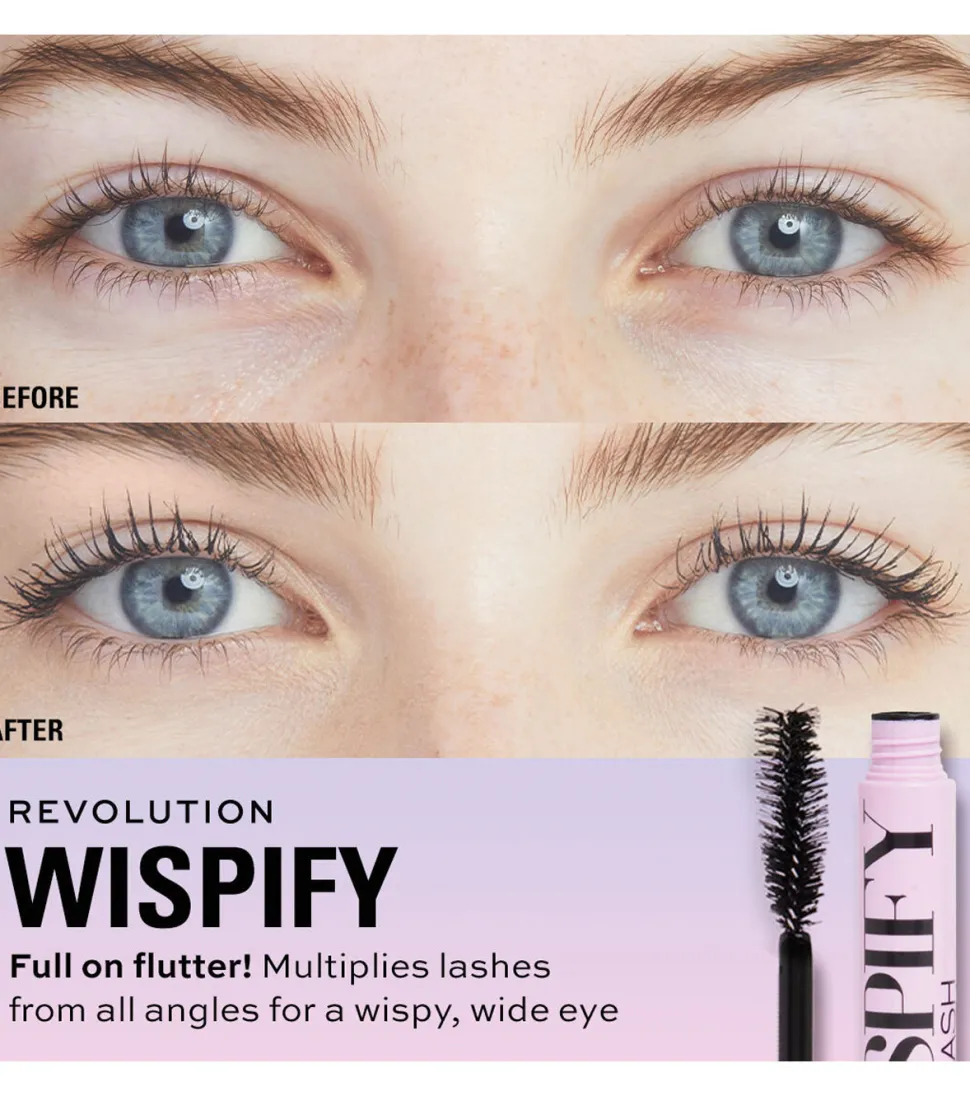 Revolution - Máscara de pestañas Wispify False Lash