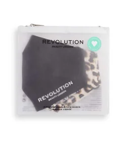 Revolution - Pack de 2 mascarillas de tela reutilizables - Black