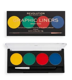 Revolution - Paleta de delineadores Water Activated Graphic Liners - Bright Babe