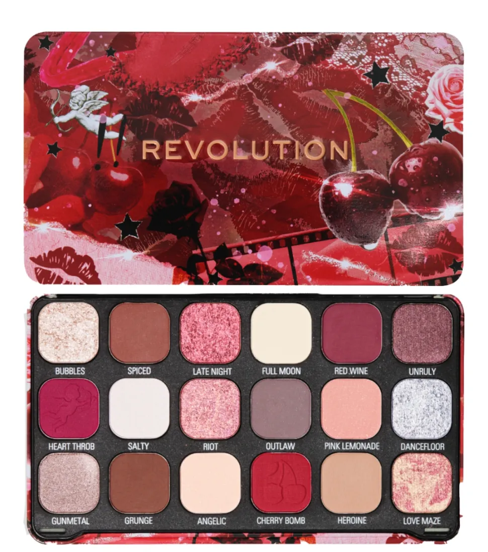 Revolution - Paleta de Sombras Forever Flawless - Cherry Rebel Red