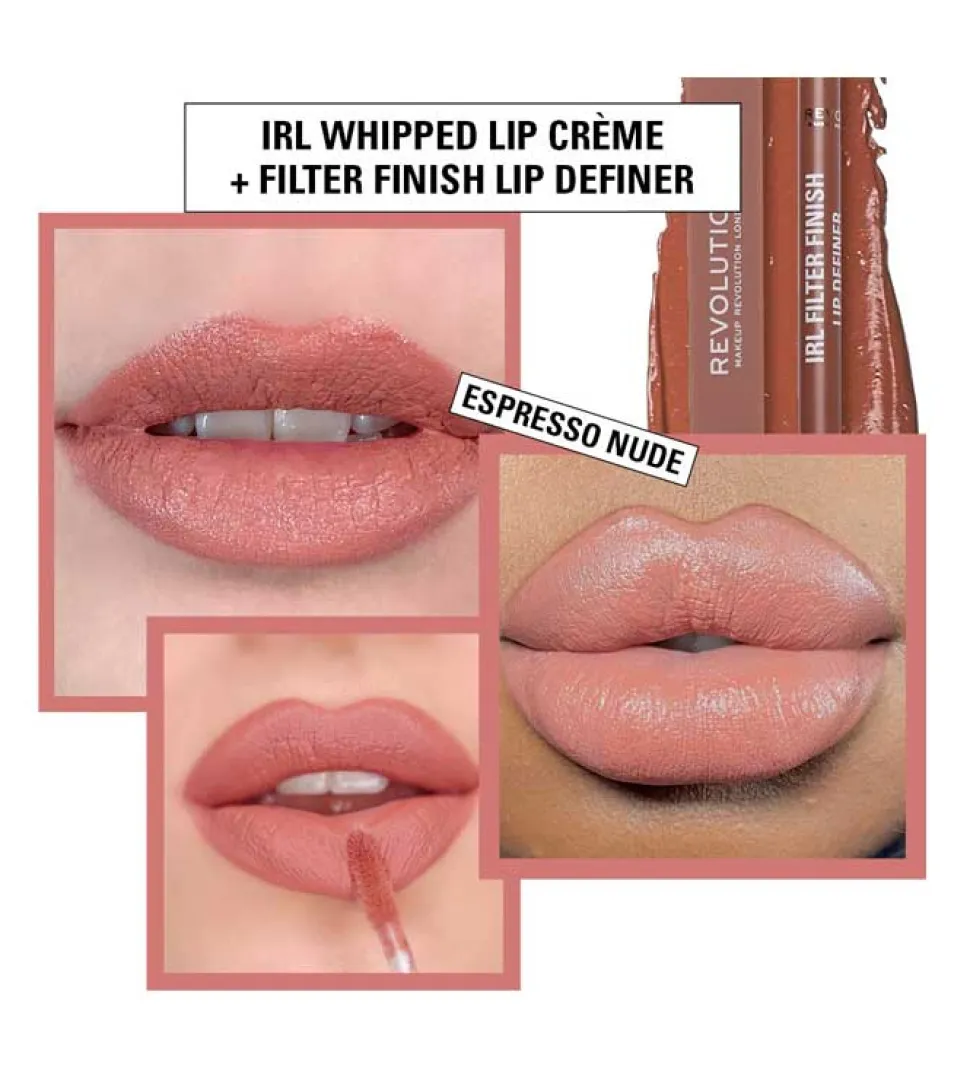 Revolution - Perfilador de labios IRL Filter Finish Lip Definer - Espresso Nude