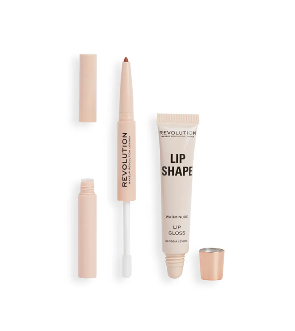 Revolution - Set de labios Lip Shape - Warm Nude