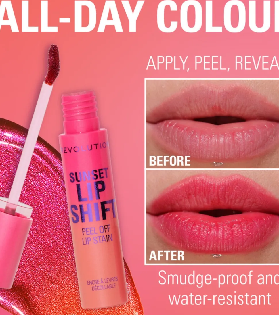 Revolution - Tinte de labios Stain Sunset - Flushed Pink