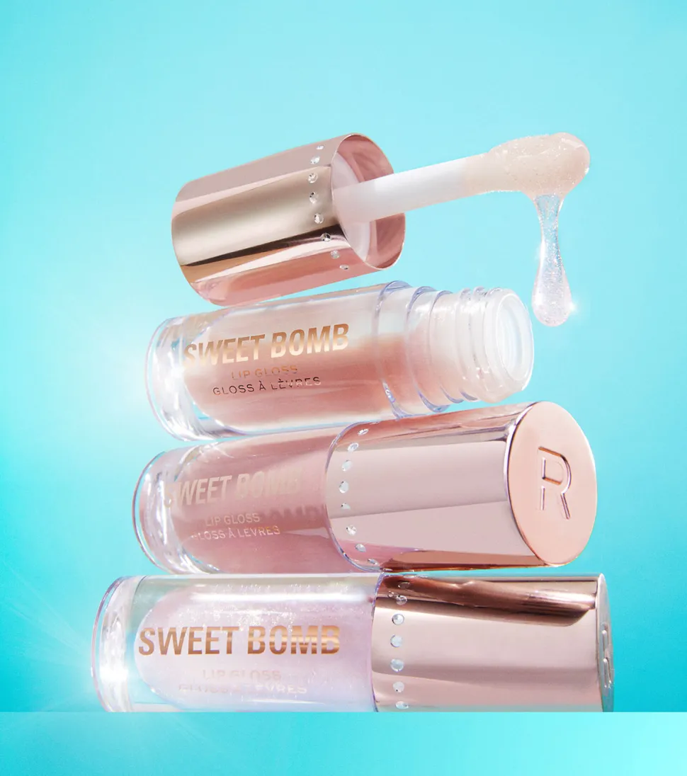 Revolution - *Y2K Baby* - Brillo de labios Sweet Bomb - Candyfloss Pink Glitter