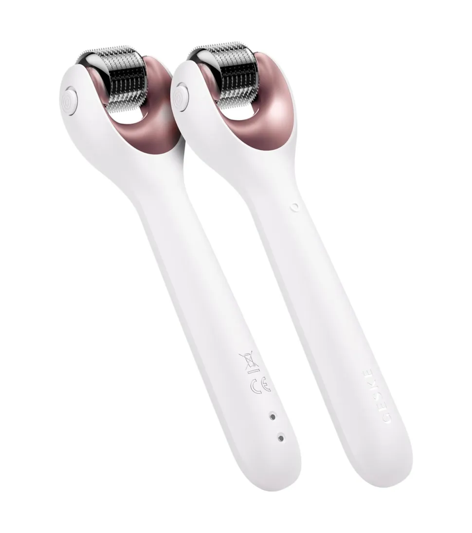 Rodillo facial con microagujas 9 en 1 - White Rose Gold