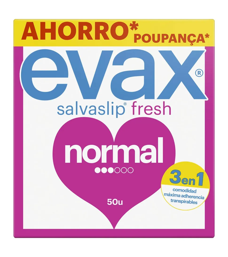 Salvaslip normal - 50 unidades