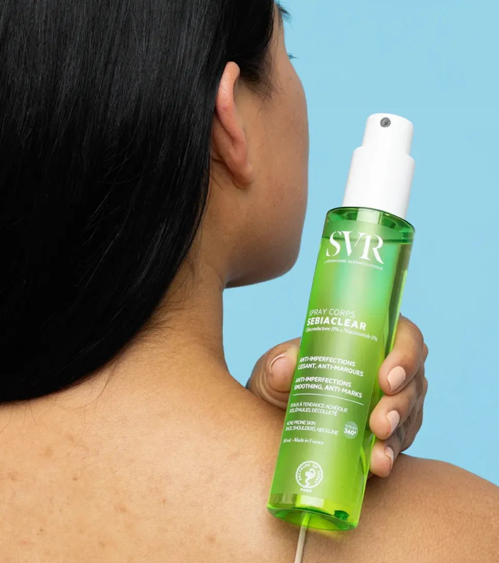 *Sebiaclear* - Spray corporal anti-imperfecciones - Pieles con tendencia acnéica
