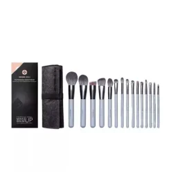 Set 15 brochas de maquillaje Jade Series - Agate Grey