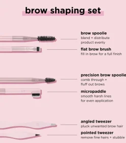 Set 3 cepillos para cejas Brow Shaping