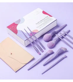 Set de brochas (11 piezas) - Ecopro Bamboo - Mist Purple