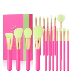 Set de Brochas (18 piezas) - Hot Pink