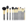 Set de brochas 15 piezas - T093: Black/Gold
