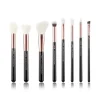 Set de brochas 8 piezas - T158: Black/Rose Gold