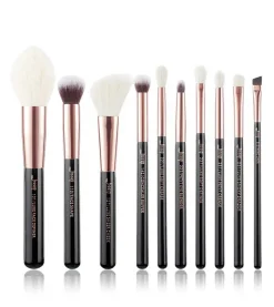 Set de brochas 10 piezas - T163: Black/Rose Gold