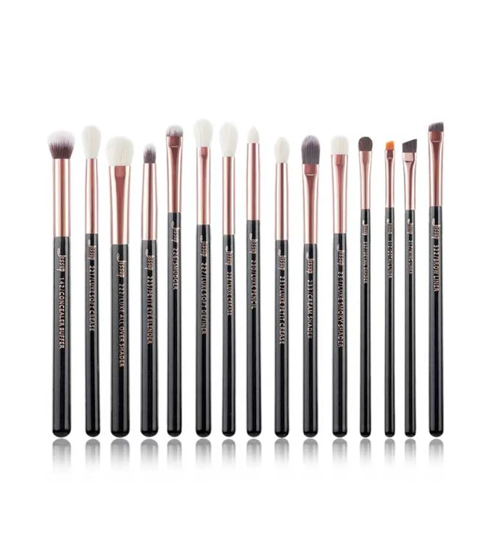 Set de brochas 15 piezas - T157: Black/Rose Gold