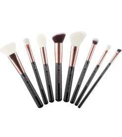 Set de brochas 8 piezas - T159: Black/Rose Gold