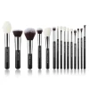 Set de brochas 15 piezas - T180: Black/Silver