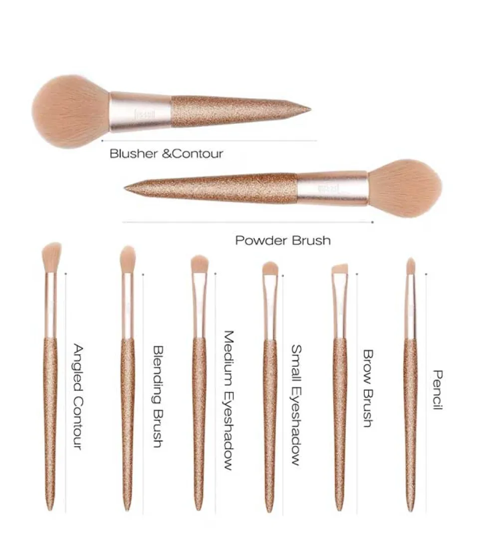 Set de brochas 8 piezas - T266: Shining Party Golden