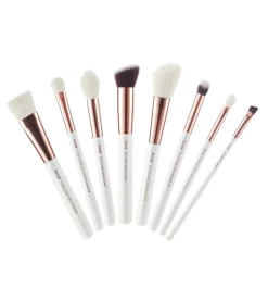 Set de brochas 8 piezas - T219: White/Rose Gold