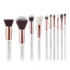 Set de brochas 10 piezas - T216: White/Rose Gold