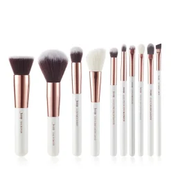 Set de brochas 10 piezas - T216: White/Rose Gold