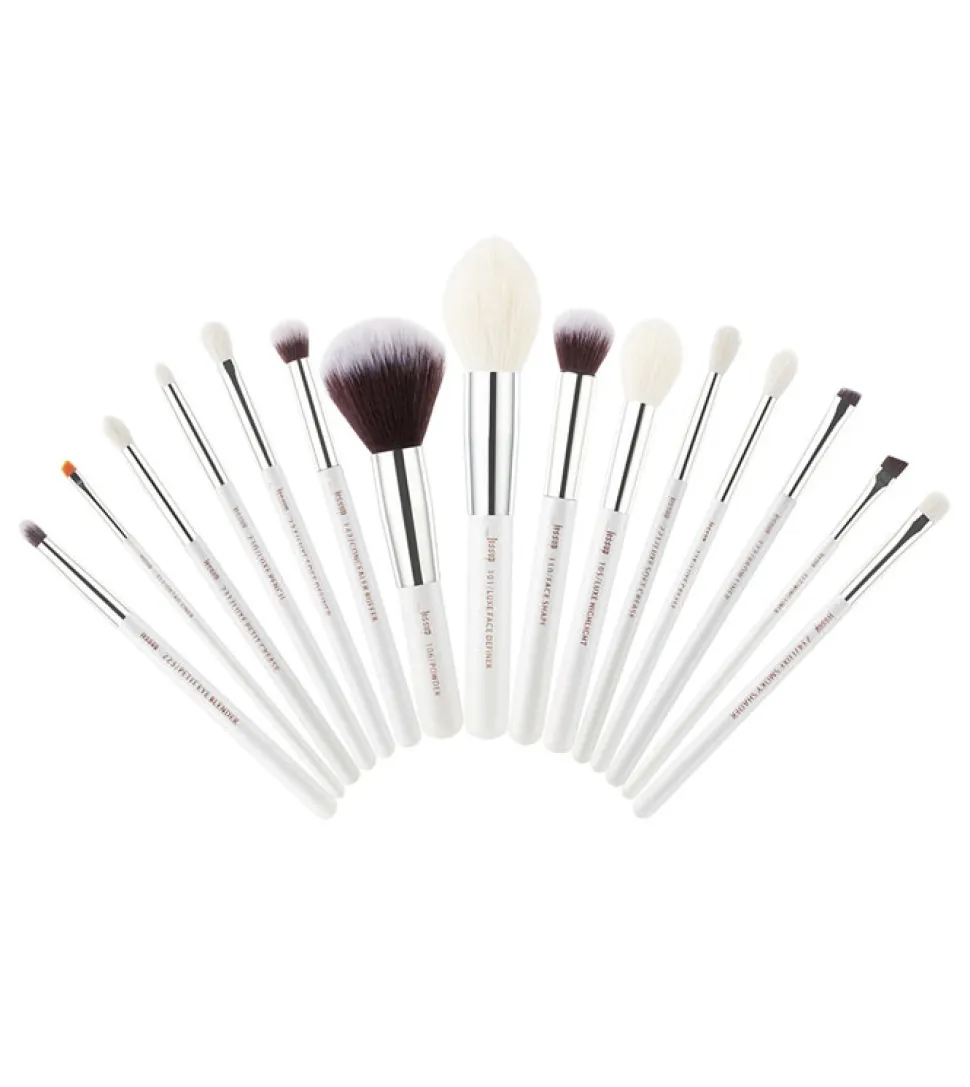 Set de brochas 15 piezas - T242: White/Silver