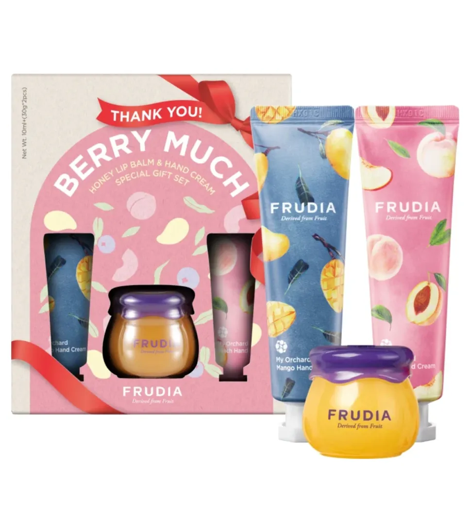 Set de cremas de manos + Bálsamo de labios Thank You Berry Much