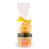 Set de exfoliante y bomba de baño - Naranja