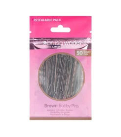 Set de 50 horquillas Bobby Pins - Marrón