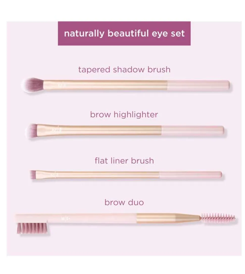 Set de pinceles de ojos y accesorios Naturally Beautiful