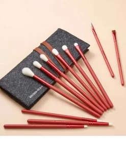 Set 11 pinceles de ojos Jade Series - Amber Red