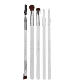 Set 5 pinceles de ojos Jade Series - Bright Silver