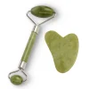 Set rodillo facial y gua sha de jade