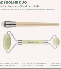 Set rodillo facial y rodillo para contorno de ojos Jade