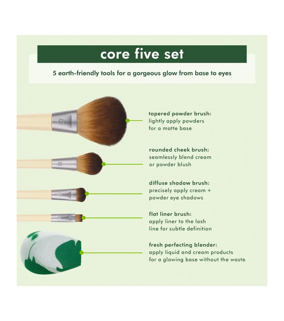 Set The Core Five brochas + Esponja