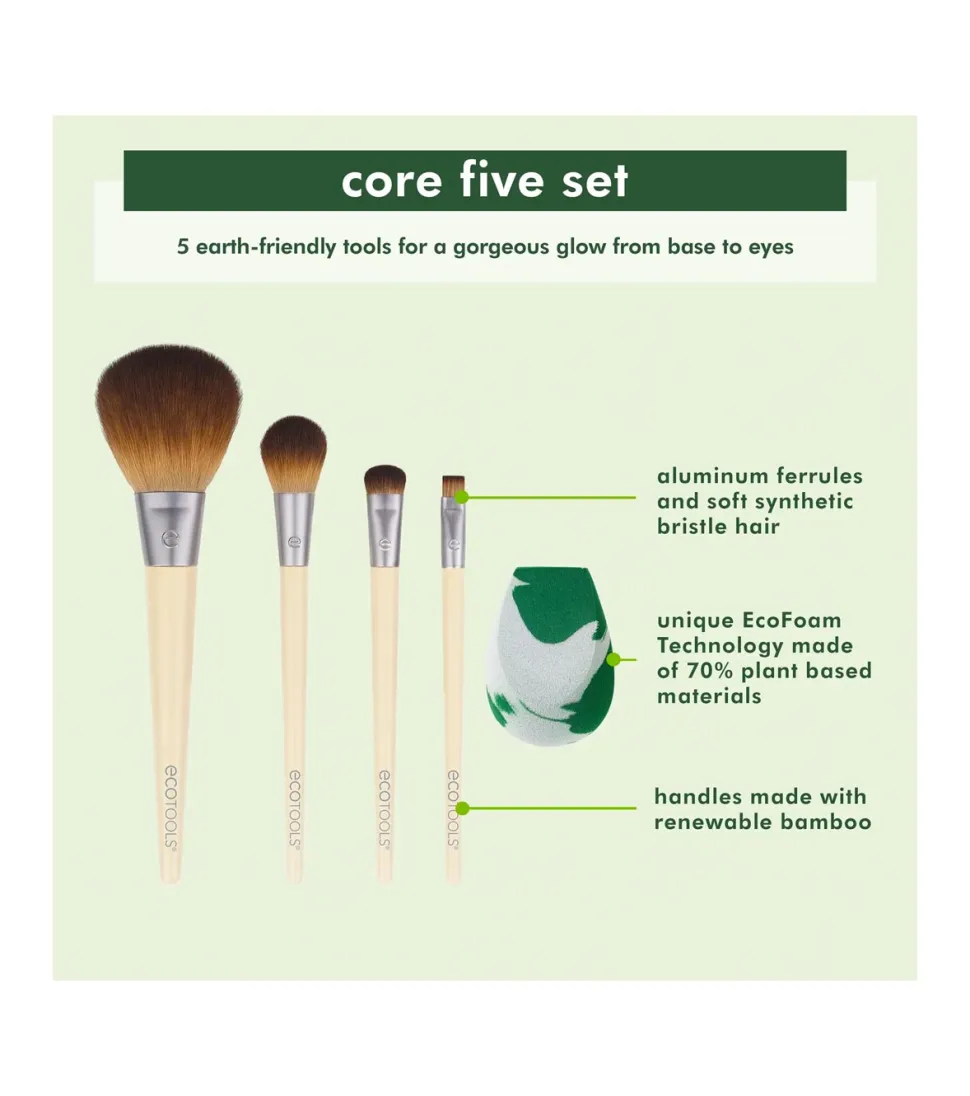 Set The Core Five brochas + Esponja