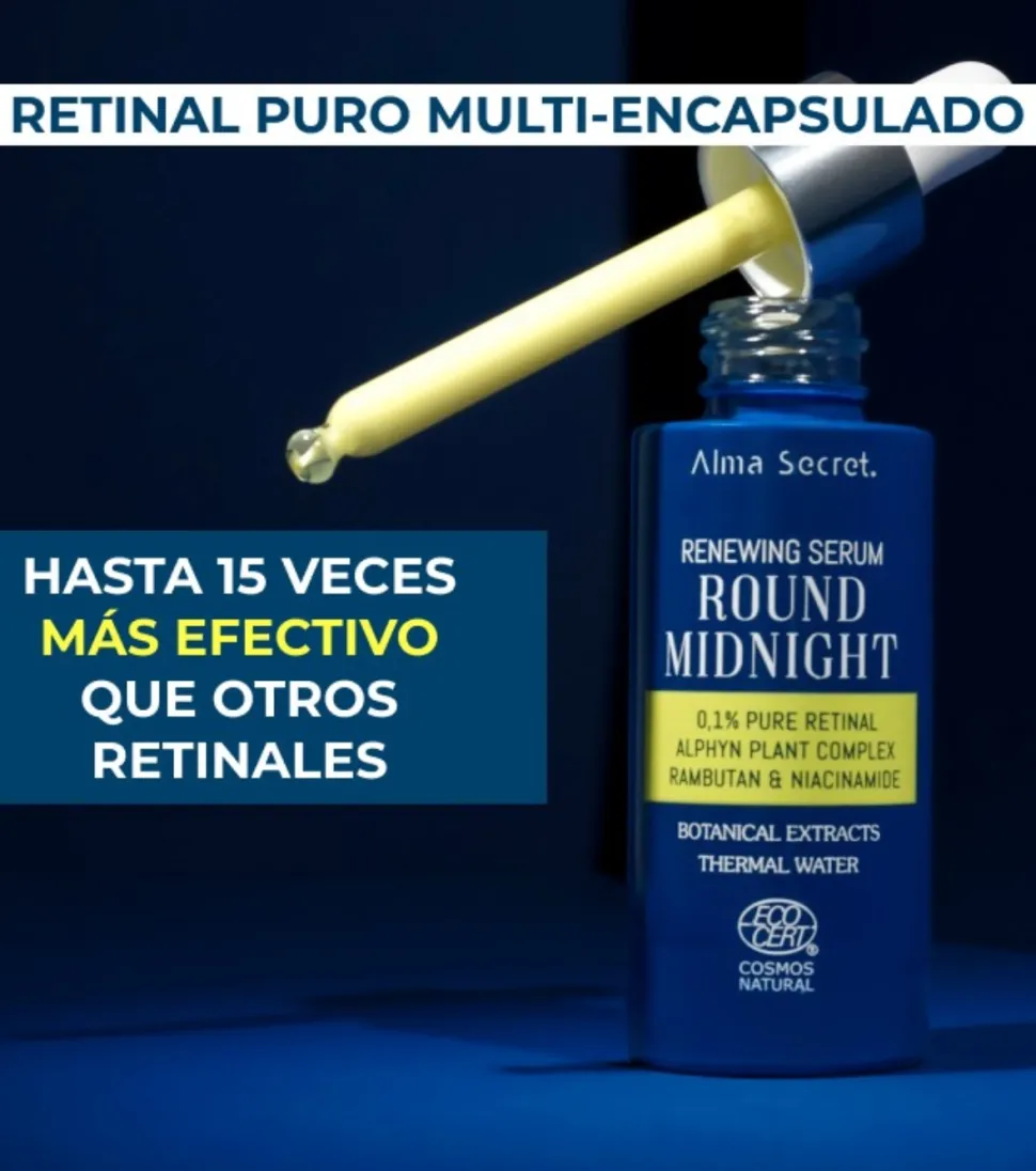Sérum con Retinal puro Round Midnight 0,1%